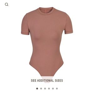 SKIMS - NWT - Cotton Jersey t-shirt bodysuit - Rose Clay